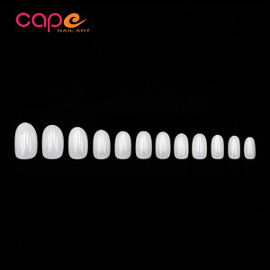 Parches de Uñas Franceses K Ultrafinos Fluorescentes de Cobertura Completa, Ovalados Cortos, Color Sólido, Bolsa de 500 Piezas - Product Image 4
