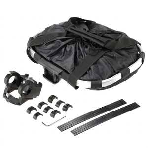 Cesto anteriore bici trasportino animale pieghevole smontabile impermeabile cesto bici tela Oxford telaio alluminio gatti cani - Product Image 3