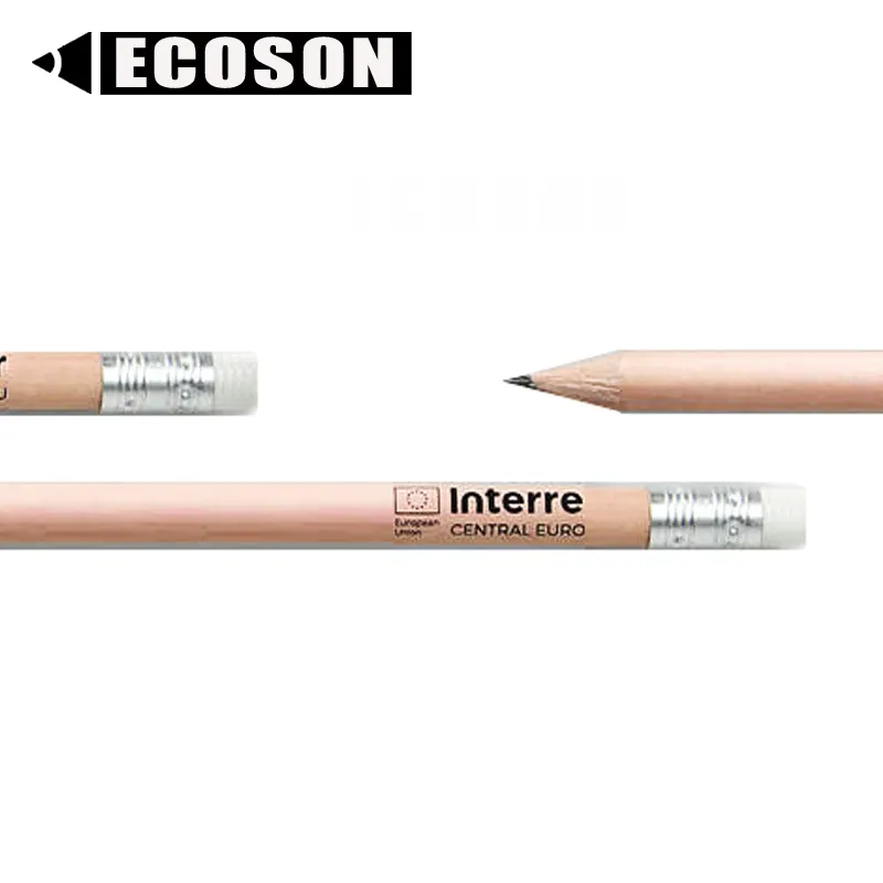عالية الجودة FSC المهنية 7 طبيعة لون الخشب قلم رصاص شحذ شعار مخصوص مطبوع أسود رصاص أقلام خشبية الطبيعية