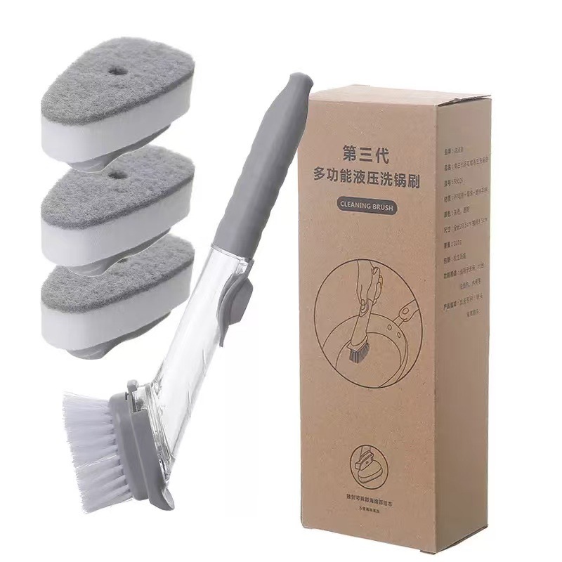 1 handle + 1 brush head + 3 sponges
