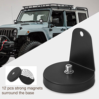 Support de fixation puissant pour pare-brise 88 mm, ventouse et support magnétique de toit pour barre lumineuse LED et projecteurs