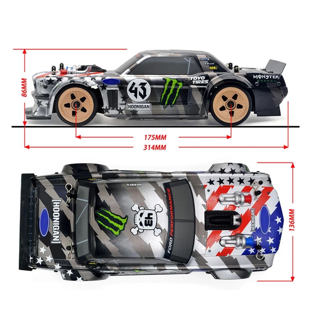 ZD Racing ZD EX-16 1/16 40km/h Brushless Motor 4WD RC Car