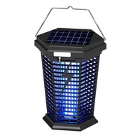 Lampe anti-moustiques solaire LED portable pour le camping, lanterne suspendue pour la randonnée en plein air et les situations d'urgence