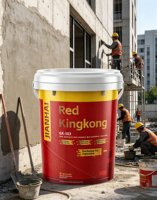 Revêtement mural extérieur certifié CE, anti-carbonisation, protection contre la pluie, classe I, perméable à la vapeur, Red King Kong GX-103, entrepôt
