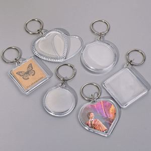 Transparent Acrylic Keychain with Blank <b>Photo</b> <b>Frame</b> for Custom <b>Photo</b> Printing Creative Gift-Available in Rectangle Square Shapes - Product Image 5