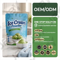 Mélange en poudre pour crème glacée saveur Matcha, saveur riche, mélange en poudre pour yogourt glacé, mélange pour desserts pour glacier, formule personnalisée OEM