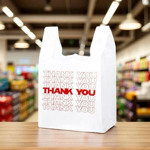 Plastic Vest <b>Bags</b> | Waterproof Tear-Resistant Totes for US Supermarket, <b>UK</b> Retail & European Café Takeaway Plastic <b>Shopping</b> <b>Bag</b> - Product Image 1
