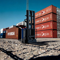Chariot élévateur électrique autoporté HSRS1501 1500 kg avec plateforme pour le chargement de palettes