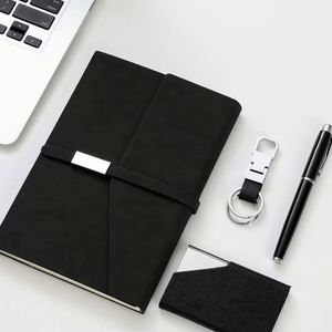 Stock a 5 <b>Notebook</b> Business Notepad Gift Box With Pen Card Holder Key Chain Stationery Office Supplier Custom Gift <b>Set</b> - Product Image 4