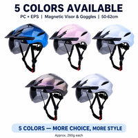 Casque de vélo directement de l'usine, en PC et EPS, avec doublure anti-moustiques et visière détachable, sécurité pour le cyclisme