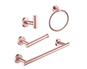 Thép Không Gỉ Đen Vàng Treo Tường Phụ Kiện Phòng Tắm Phù Hợp Phần Cứng Thiết Lập Bốn Mảnh Cho Khách Sạn Khăn Thanh Giá Với Kệ - Product Image 6