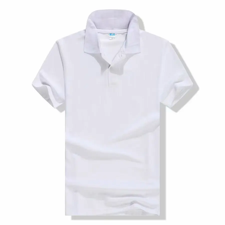 Polo da Golf personalizzate Unisex 100% cotone bianco Sport Fit stampa Logo Design Golf