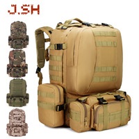 JSH sac à dos tactique multifonctionnel échantillon gratuit grande capacité sac à dos extérieur 45L voyage randonnée sac à dos