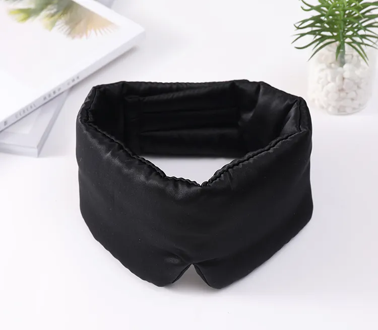 100% handmade mulberry silk eye masks blackout Luxury sleep band full eye cover sleeping