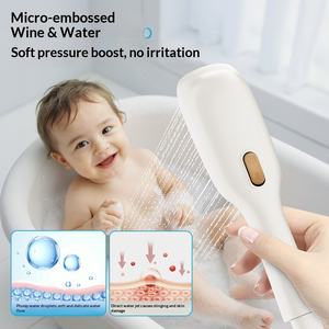 Popolare Soffione Doccia per Bambini di Lusso Leggero Pressurizzato con Design a Delfino, Montaggio a Parete, Pettine e Ugello per il Bagno degli Animali Domestici - Product Image 2