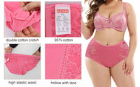 Vente en Gros Uokin Mix Lingerie Féminine Culotte en Dentelle Unie Pyjama Femme Sous-Vêtement Slip Complet de Haute Qualité
