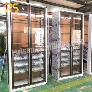 Armoire à vin climatisée encastrable en acier inoxydable avec porte vitrée et éclairage LED pour cave à vin domestique ou bar - Product Image 4