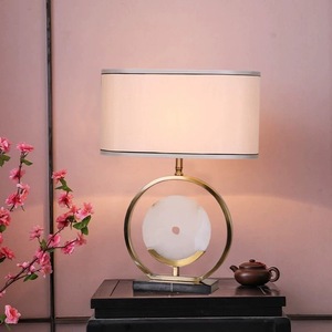 <b>Table</b> <b>Lamp</b> Marble <b>Base</b> E27 LED Bulb Switch Control 220V Modern Minimalist Design For Bedroom Living Room Study Desk - Product Image 3