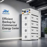 RUNHANG GHS-200 51.2V 200Ah HV ESS 768V 204V LiFePO4 6000+ Siklus 15 Tahun Masa Pakai Dapat Ditumpuk Hibrida Terpisah CAN Modular 10-20Kw