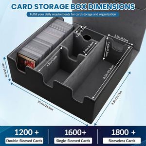Cajas para Cartas de Gran Capacidad FX con Cierre Magnético, Estuche Horizontal para Cartas Coleccionables, Caja Personalizada para Cartas UG/Magic/Yugioh/TCG - Product Image 4