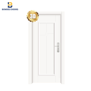2024 nouveau style américain français entrée principale entrée intérieure insonorisée couleur blanche porte en bois pour la maison - Product Image 2
