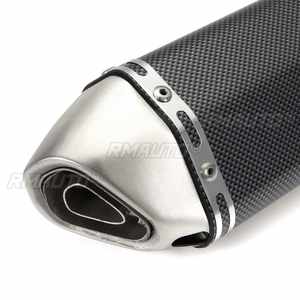Pot d'échappement universel modifié pour moto 310mm 38-51mm, silencieux Ak pour scooter, pit bike, dirt bike, compatible Honda CBR250 CB400 YZF FZ400 Z750 - Product Image 5