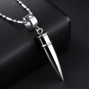 Collier en métal classique à <span class=keywords><strong>prix</strong></span> d'usine populaire, vente en gros, pendentif en forme de balle pour hommes - Product Image 3