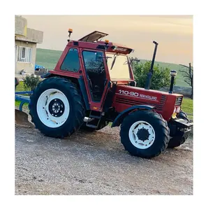 gebrauchter ackerschlepper holland 110-90 fiat 4 räder kompakter obstgarten ackerschlepper landwirtschaftliche ausstattung zwei-rad-traktor