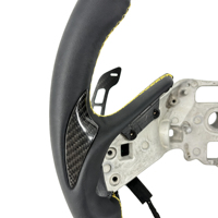 Volant de direction en fibre de carbone personnalisé de haute qualité C8 Z06 avec palettes de changement de vitesse magnétiques pour Chevrolet Corvette C8