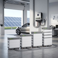 Batterie de stockage d'énergie solaire industrielle et commerciale haute tension 96KWH 614.4V 157AH CATL LiFePO4 empilable