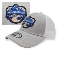 Chapeau de camionneur en coton uni 6 panneaux de broderie de logo personnalisé de haute qualité Richardson 112 chapeau en cuir