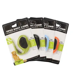 Nhà Máy Bán Buôn Vật Nuôi Di Động Mở Knot Comb Dog Grooming Blades Dog Dematting Lược