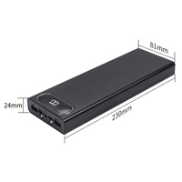 Boîtier de batterie externe 10*18650 boîtier de batterie téléphone portable USB Type C 5v chargeur rapide support de batterie boîte de rangement 22.5W QC3.0