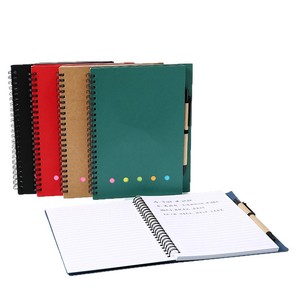 Ensemble de blocs-notes autocollants personnalisables avec logo et couleur, reliure spirale, lignes horizontales, fournitures de bureau - Product Image 6