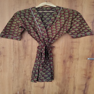 Kimono Kaftan en Coton Premium en Gros, Kaftan Floral Indien, Robe Kaftan en Coton à Motifs Floraux, Tunique Bohème Grande Taille Prix de Gros - Product Image 1