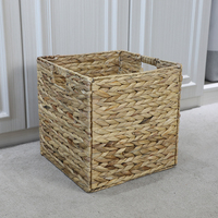 Grand panier de rangement pliable en jonc de mer tressé, écologique, panier à linge en osier, bac de rangement