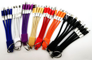13 CM tejido 2A corto portátil 3 en 1 <span class=keywords><strong>Cable</strong></span> <span class=keywords><strong>de</strong></span> carga USB <span class=keywords><strong>Cable</strong></span> <span class=keywords><strong>de</strong></span> 8pinmicro tipo c USB2.0 con llavero <span class=keywords><strong>de</strong></span> Banco <span class=keywords><strong>de</strong></span> <span class=keywords><strong>la</strong></span> energía - Product Image 5