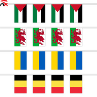 Vente en gros 2026 bannières personnalisées avec logo décoration extérieure drapeaux à cordes drapeaux de sport nationaux décoration de ventilateur de bar de centre commercial