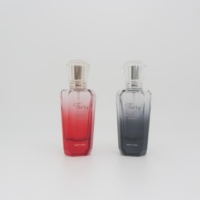 Emballage cosmétique en verre de luxe sur mesure, haute qualité, flacon de parfum vide 35 ml, vaporisateur à pompe, impression sérigraphique avec boîte