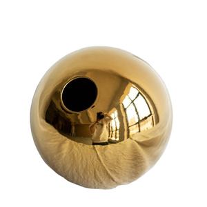 Florero de bola de cerámica electrochapado dorado barato para Interior florero de porcelana decorativo moderno para el <span class=keywords><strong>hogar</strong></span> sala de estar - Product Image 2
