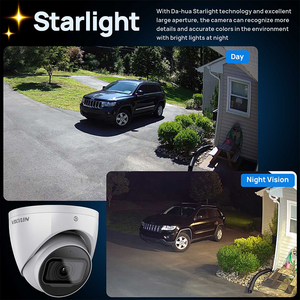 Dôme de caméra de sécurité IP Starlight 4K 8MP avec micro intégré, IP67, caméra de surveillance PoE intérieure et extérieure, DMSS/SmartPss Lite - Product Image 5