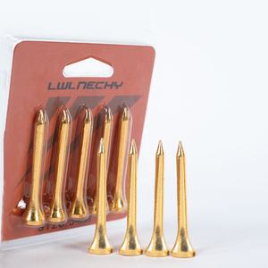 Accessoires de golf personnalisés en métal, tee de golf haut de gamme, écologiques, électroplaqués argent, porte-tee modèle HYT-32, taille personnalisable - Product Image 4