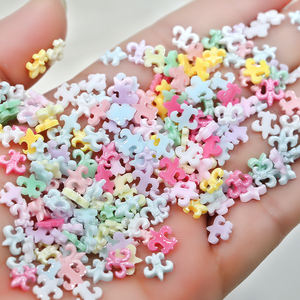 H129 カラフル マカロン クロス DIY ネイルアート アクセサリー 50個セット 3D レジン チャーム マニキュア ジュエリー デザイン ネイルデコレーション - Product Image 2