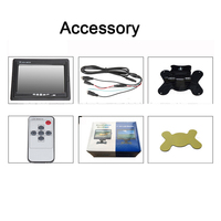 Monitor LCD para coche AHD con grabación DVR de 7 pulgadas con entradas de vídeo RCA, vídeo HD, voltaje amplio, 2 AV, monitor de marcha atrás para camión y coche
