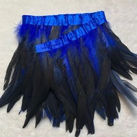 Plumes de queue de coq colorées de 30-35 cm pour accessoires de costume de carnaval, de fête, de danse et de vêtements