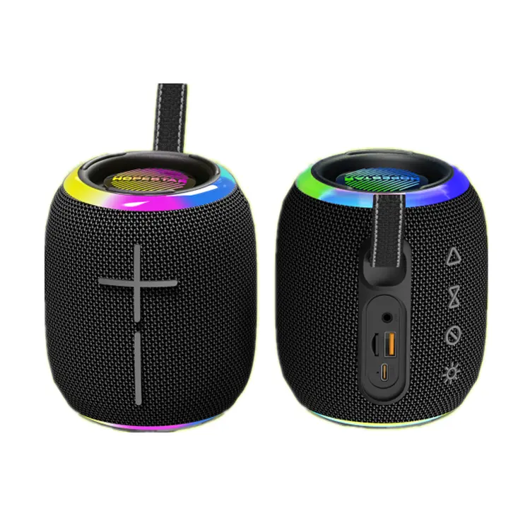 For Hopestar P35 MINI Portable IPX7 Waterproof Audio Player Colorful Light Wireless 10W Mini Speakers