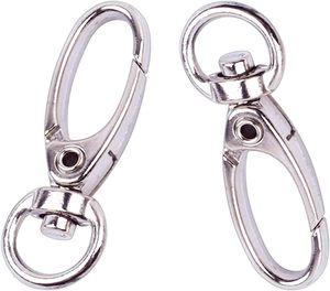 Bronagrand Pack Of D Swivel Trigger Clips Hooks Metal <b>Key</b> <b>Ring</b> Lobster Clasps - Product Image 2