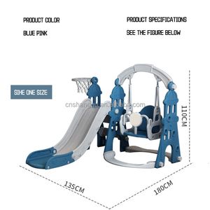 Đa Chức Năng Trong Nhà Trượt Đu Thiết Lập Playhouse HDPE Chất Liệu Bé Thiết Bị Sân Chơi Cho Vườn Sử Dụng Cho Trẻ Em PE Chất Liệu - Product Image 5