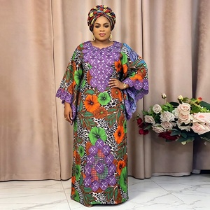 Robes de Soirée et de Mariage Grande Taille pour Femmes Africaines 2026 Nouvelle Mode Dashiki Imprimé Ankara <span class=keywords><strong>Bazin</strong></span> Riche Design <span class=keywords><strong>Wax</strong></span> - Product Image 2