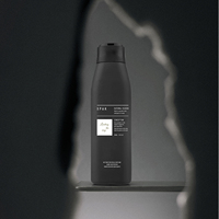 Bouteille en HDPE recyclable de 300/500 ml avec bouchon à disque, bouteille à presser pour shampooing, lotion corporelle, gel douche, savon liquide noir mat, emballage